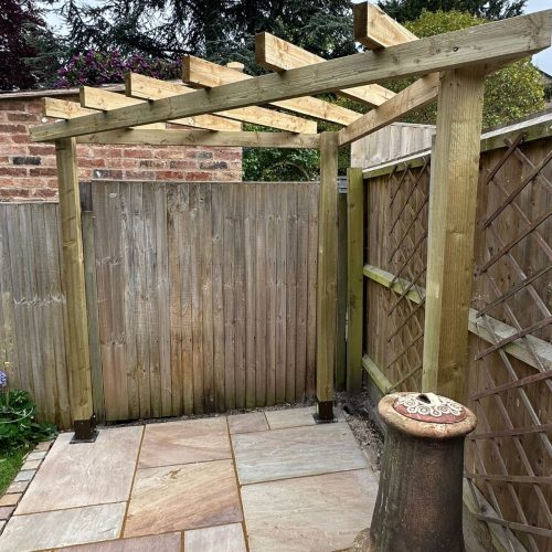 An image of a pergola built by Wise Roots