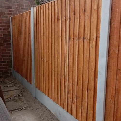 A picture of some vertical fencing done by Wise Roots