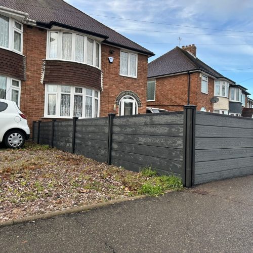 A low driveway fence done by Wise Roots