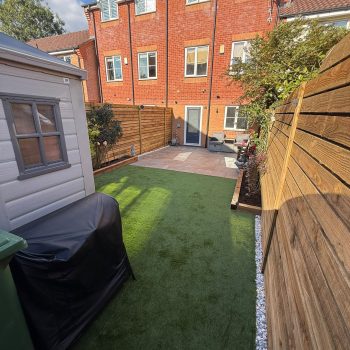 A picture of a finished garden transformation