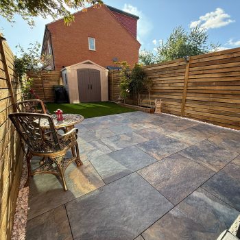 A picture of a finished garden transformation