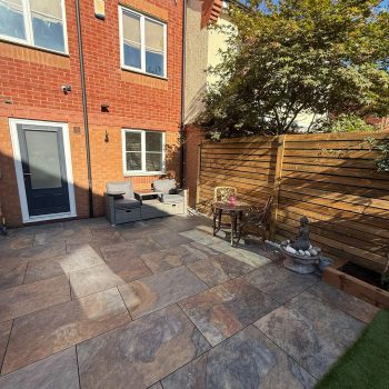 A picture of a finished garden transformation
