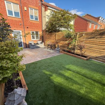 A picture of a finished garden transformation