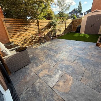A picture of a finished garden transformation